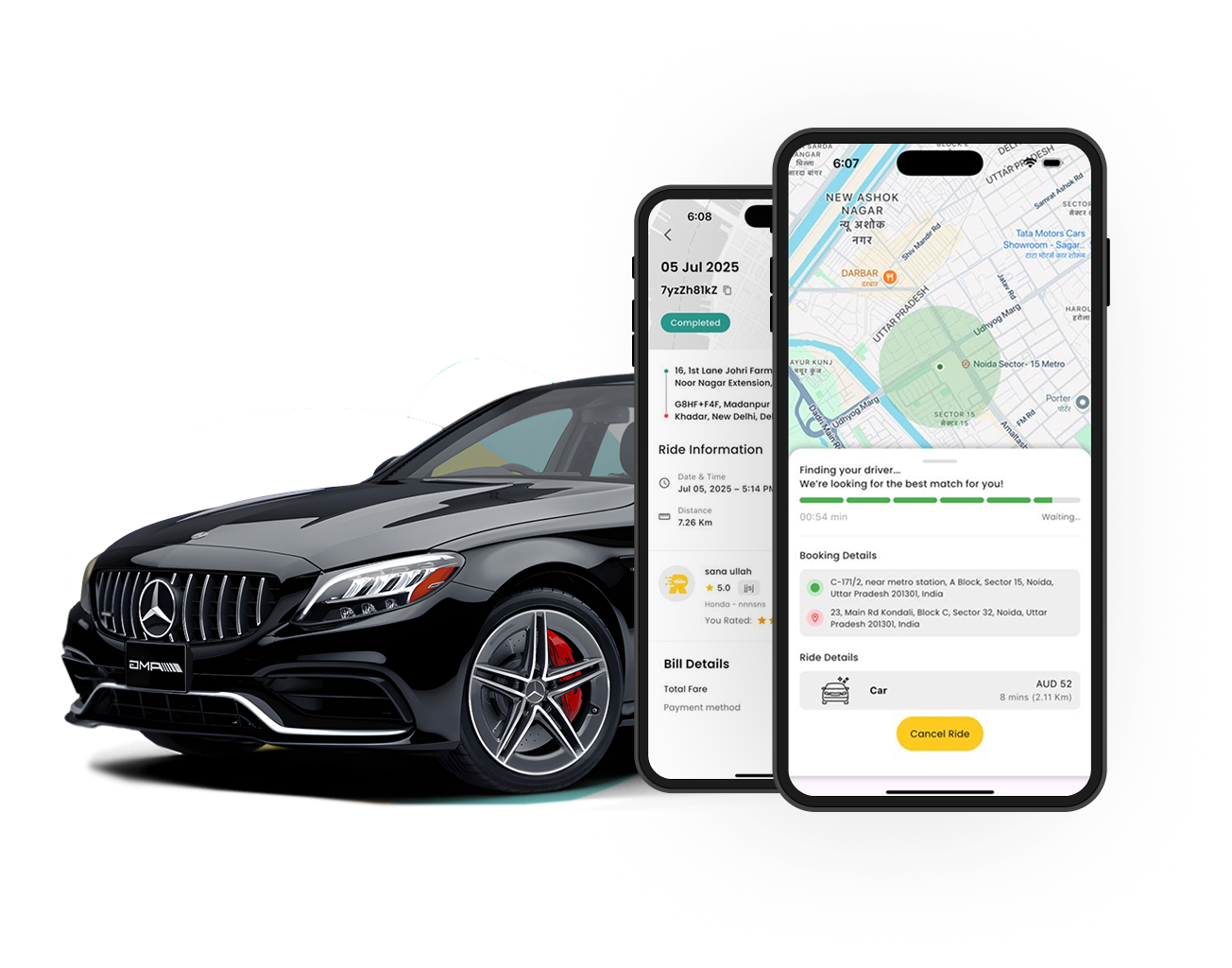 Application Taksi taxi et livraison multi-services